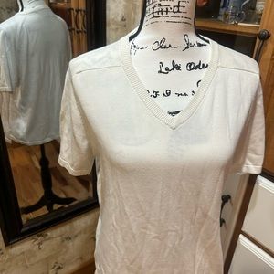 Liz Claiborne white short sleeved shirt